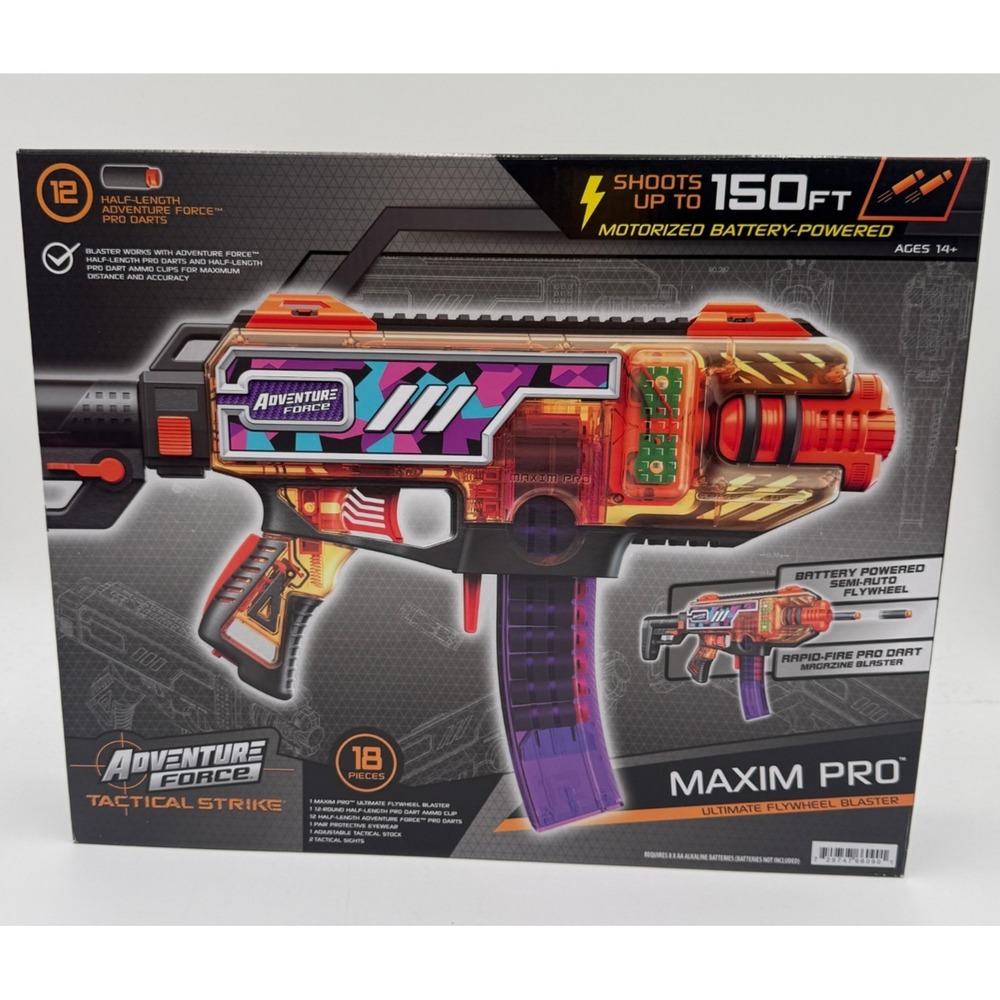 Adventure Force Tactical Strike Maxim Pro Ultimate Flywheel Blaster NEW